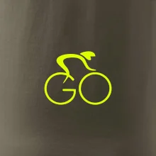 GO - Fluo cyklista malý