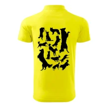 Border kolie siluety