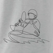 Kajak na vodě jedním tahem