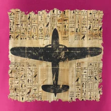 Egyptské hieroglyfy letadlo