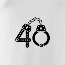 Narozeninové tričko pro policajta - pouta 40