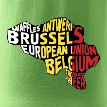 Mapy - názvy měst - Belgie