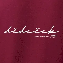 Psací nápis dědeček s ročníkem