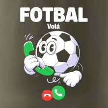 Karikatura fotbal volá