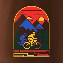 Cyklista na horách - logo