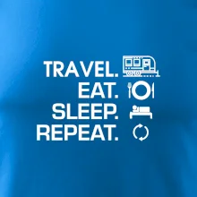 Eat sleep travel - Velký  přívěs