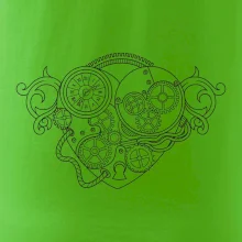 Steampunk srdce kreslené