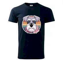 Knírač - fenka a květiny