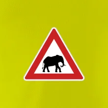 Dopravní značka - Pozor slon