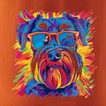 Knírač barevný styl 70s