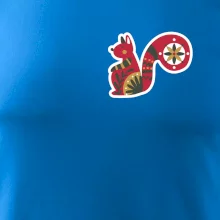 Folklor na prsu veverka