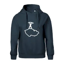 Mapa ČR - cyklista na prsou