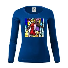 Vitráž - Ježíš a kříž