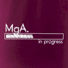 In progress titul MgA.  magistr / magistra umění