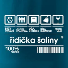Čárový kód - řidička šaliny
