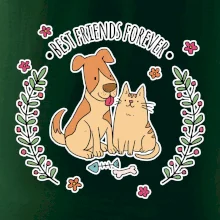 Kočka a pes best friends