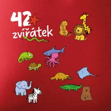 Tričko + 42 nažehlovacích zvířátek