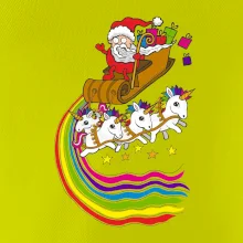 Santa a jednorožci (Pecka design)