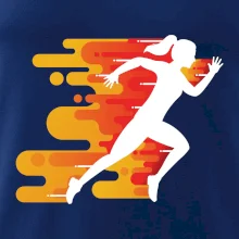 Běhání - oranžová žena