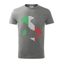 Itálie obrys vlajka