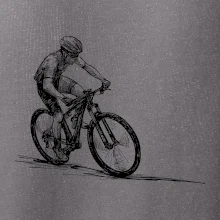 MTB kreslený cyklista