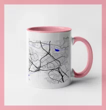 Praha - 14100 mapa s vodními toky