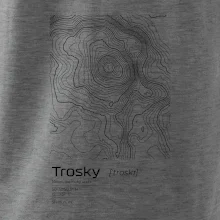 Trosky - vrstevnice v obdélníku