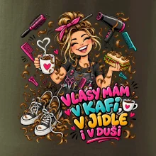 Vlasy mám v kafi v jídle i v duši