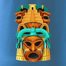 Mayové maska s pyramidou
