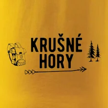 Krušné hory nápis