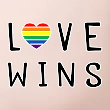 Love wins nápis