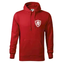 Český lev erb na prsu a na zádech