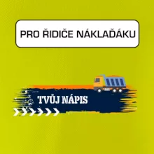 Stavba - vlastní nápis - náklaďák