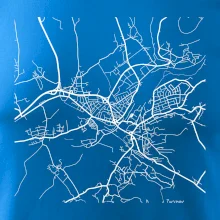 Mapy měst černobílé Turnov