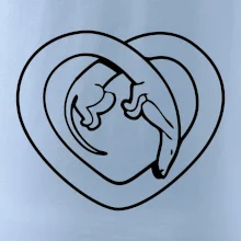 Jezevčík srdce - obrys