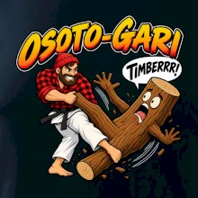 Osoto gari timber judo