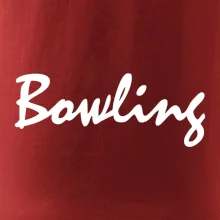 Bowling nápis psací