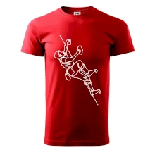 Lezecká stěna jedním tahem