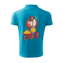 Horník těží bitcoiny