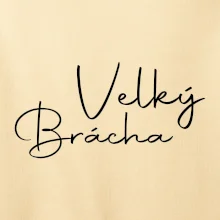 Velký brácha - nápis na zádech