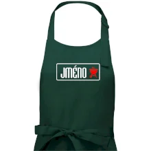 Zástěra na grilování s vlastním jménem Zástěra na grilování s vlastním jménem