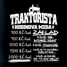 Traktorista hodinová mzda