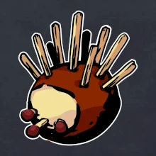 Kaštanový ježeček - prso