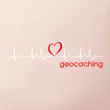 Moje srdce bije pro Geocaching -text