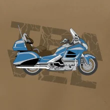 Cestovní motorka Amerika modrá