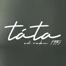 Psací nápis táta s ročníkem