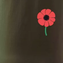 Vlčí mák ikonka na prsu