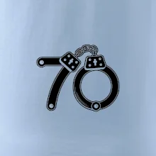 Narozeninové tričko pro policajta - pouta 70