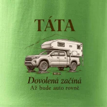 Táta dovolená začíná až bude auto rovně obytný pick-up