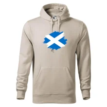 Skotská vlajka kreslená štetcem